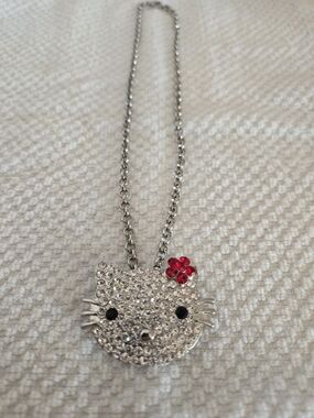 Costume Jewelery Kitty Pendant- Kids Accessories